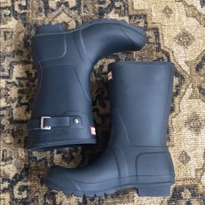 Brand new short navy hunter boots